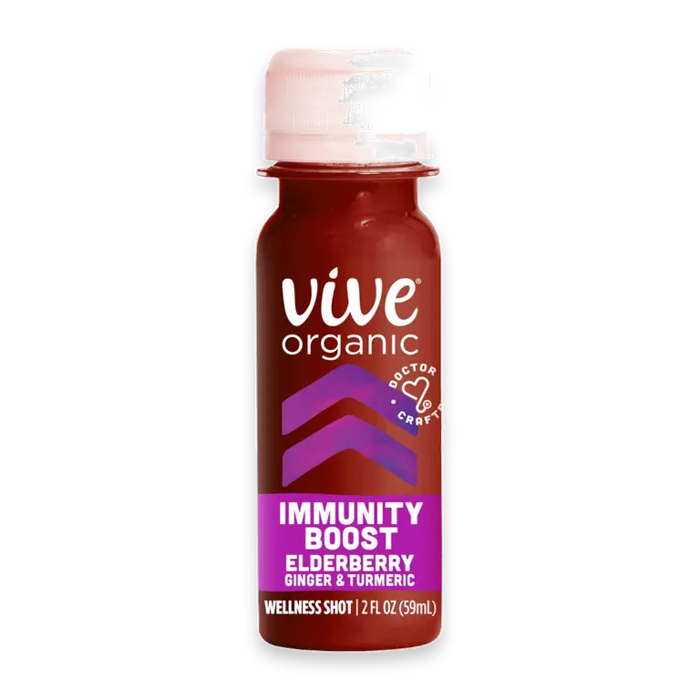 Immunity Boost Elderberry, Ginger and Turmeric Shot, Potent Wellness Shots