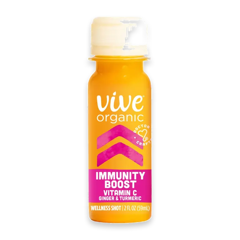 Immunity Boost Vitamin C Wellness Shot with Ginger and Turmeric, Potent Wellness Shots