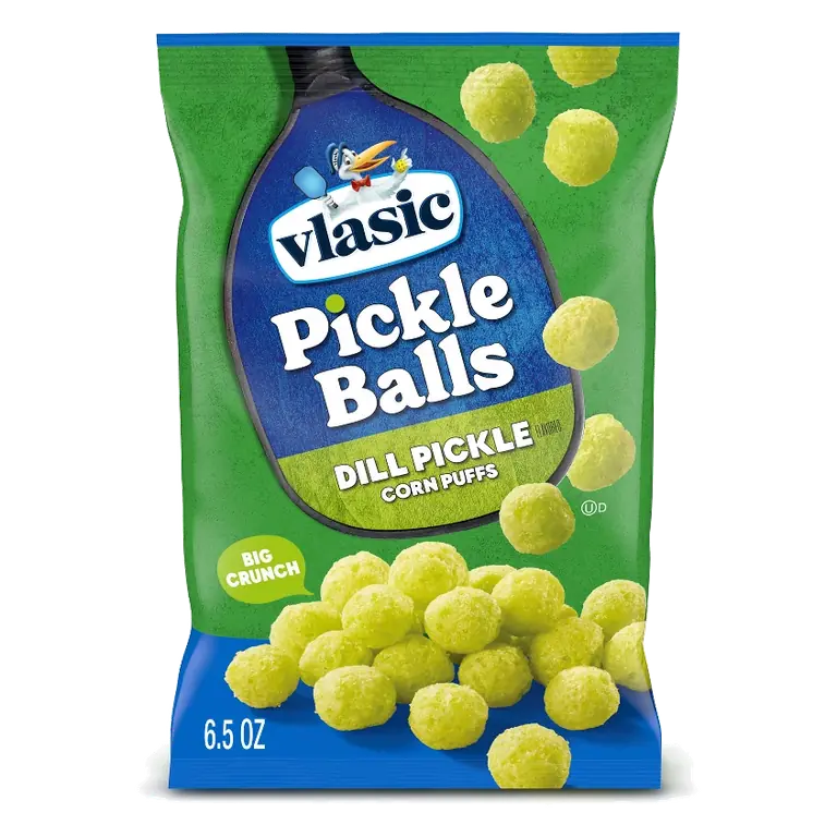 Vlasic Pickle Balls Dill Pickle Flavored Corn Puffs, 6.5oz