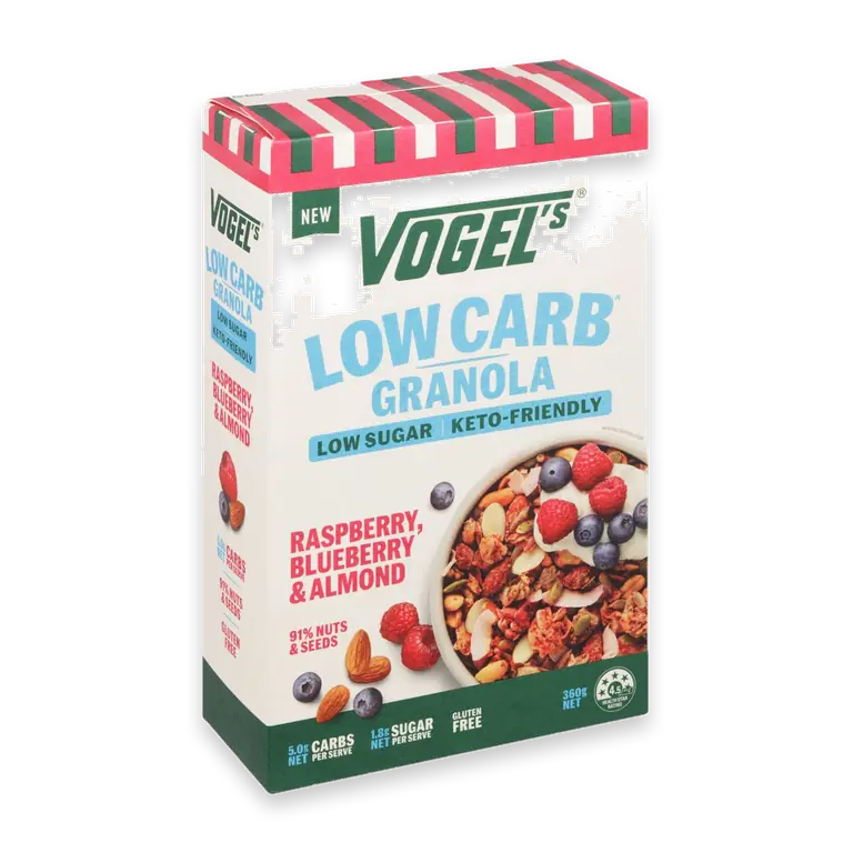 Low Carb Granola Raspberry Blueberry & Almond