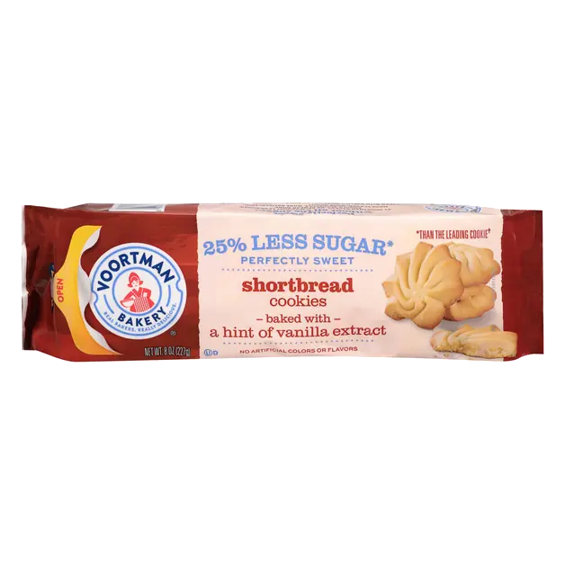 25% Less Sugar Shortbread Cookies