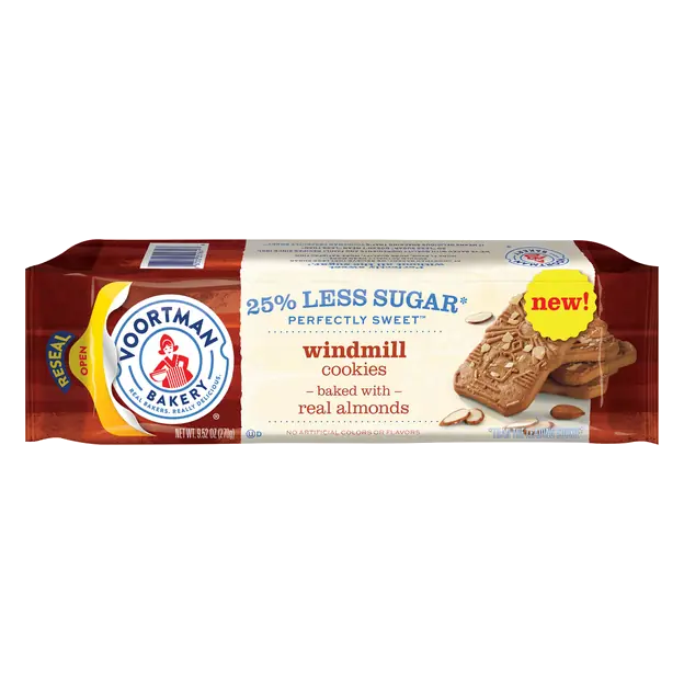 25% Less Sugar Windmill Cookies