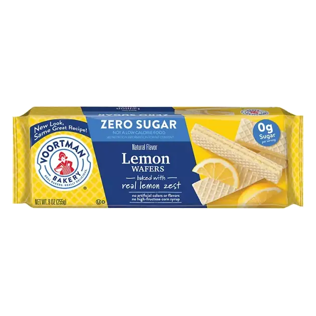 Wafers, Zero Sugar, Lemon