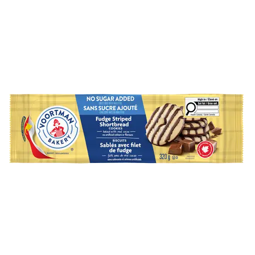 No Sugar Added Cookies Fudge Striped Shortbread 320 g