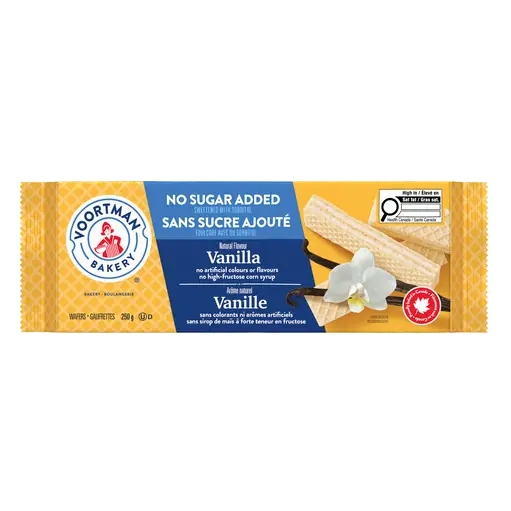 Wafers No Sugar Added Vanilla 250 g