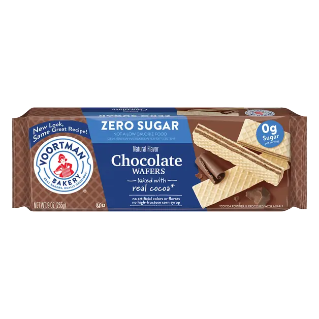 Zero Sugar Chocolate Wafer Cookies