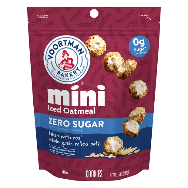 Zero Sugar Mini Iced Oatmeal Cookies
