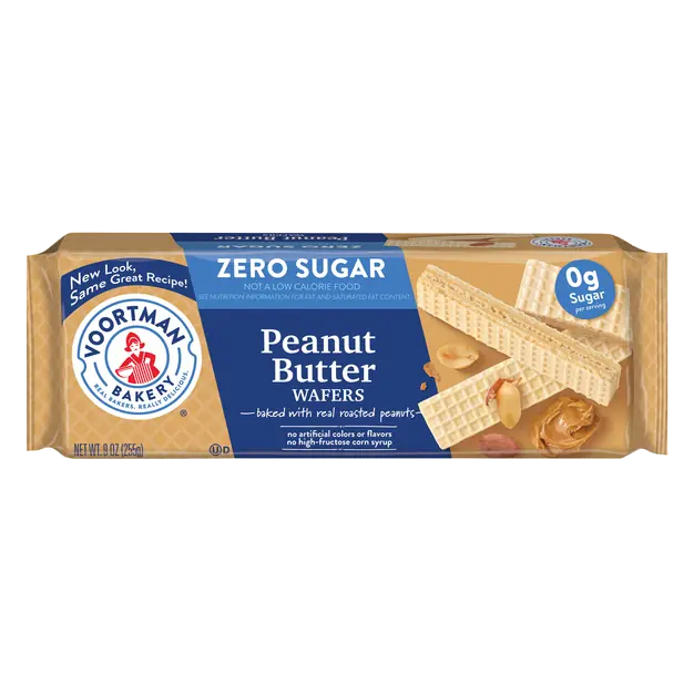 Zero Sugar Peanut Butter Wafer Cookies