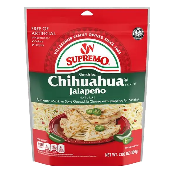 V&V Supremo Chihuahua Jalapeno Shredded Cheese