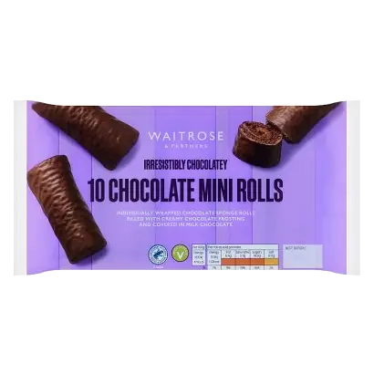 10 Chocolate Mini Rolls