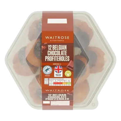 12 Belgian Chocolate Profiteroles