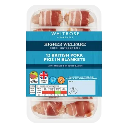 12 British Pork Pigs in Blankets