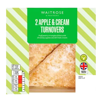 2 Apple & Cream Turnovers
