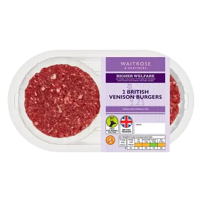2 British Venison Burgers