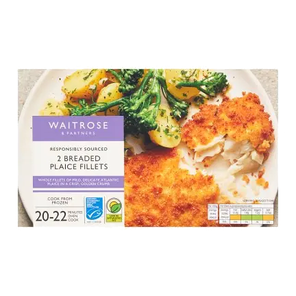 2 Frozen Breaded Plaice Fillets