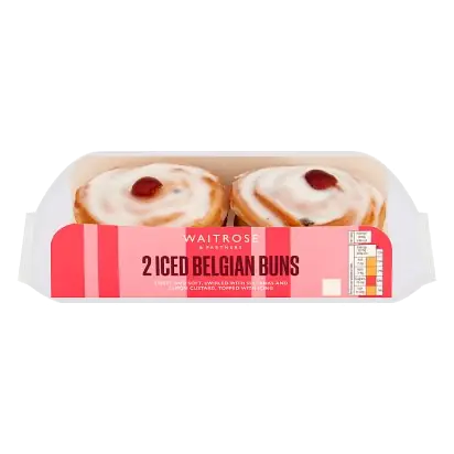 2 Iced Belgian Buns