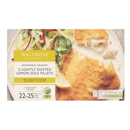 2 Lightly Dusted Lemon Sole Fillets