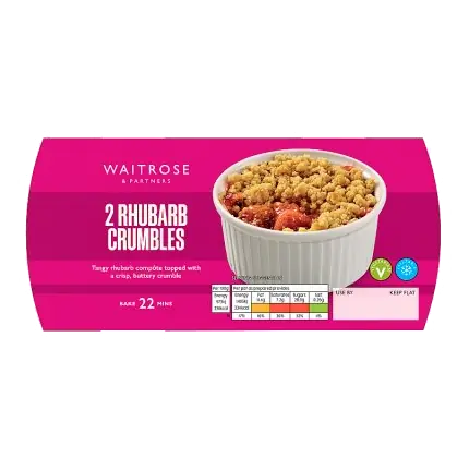 2 Rhubarb Crumbles