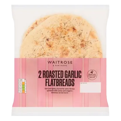 2 Roasted Garlic Flatbreads