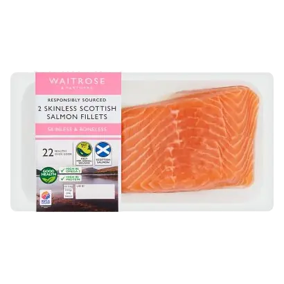2 Skinless Scottish Salmon Fillets