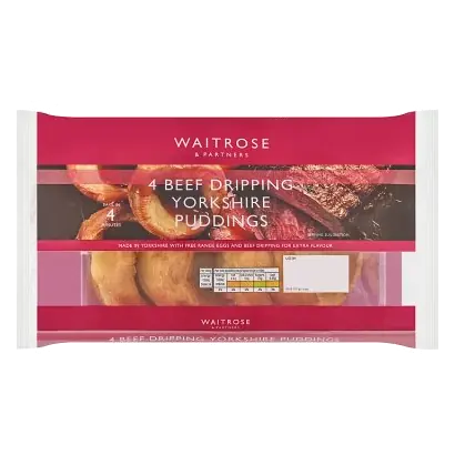 4 Beef Dripping Yorkshire Puddings