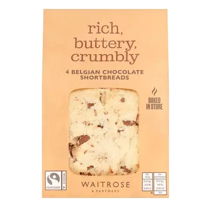 4 Belgian Chocolate Shortbreads