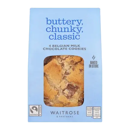 4 Belgian Milk Chocolate Cookies