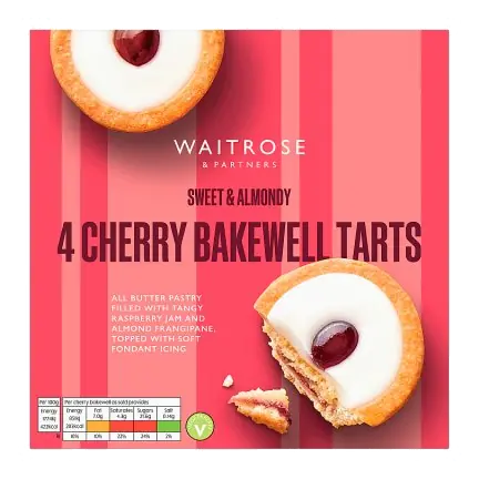 4 Cherry Bakewell Tarts
