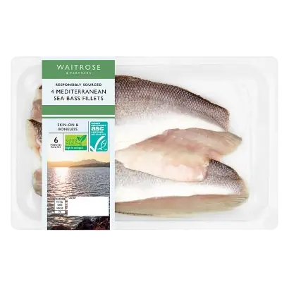 4 Mediterranean Sea Bass Fillets
