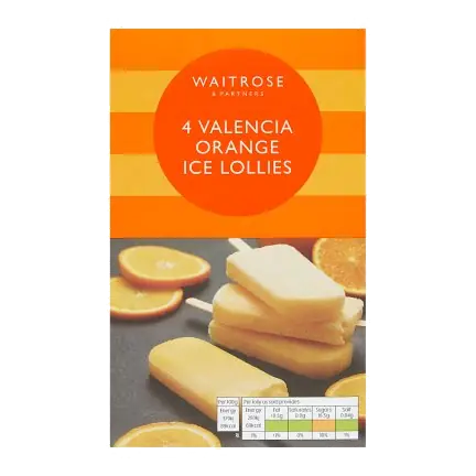 4 Valencia Orange Lollies