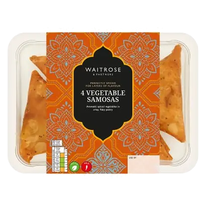 4 Vegetable Samosas