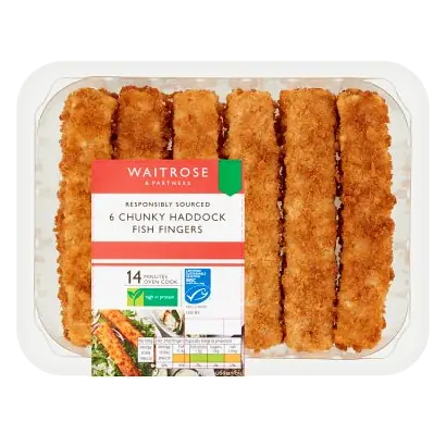 6 Chunky Haddock Fish Fingers