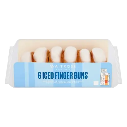 6 Iced Finger Buns