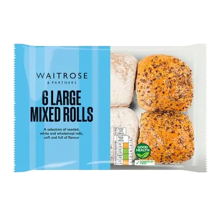 6 Large Mixed Rolls
