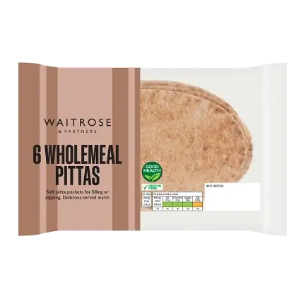 6 Wholemeal Pittas