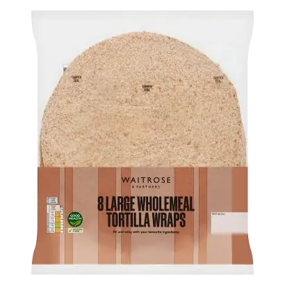 8 Large Wholemeal Tortilla Wraps
