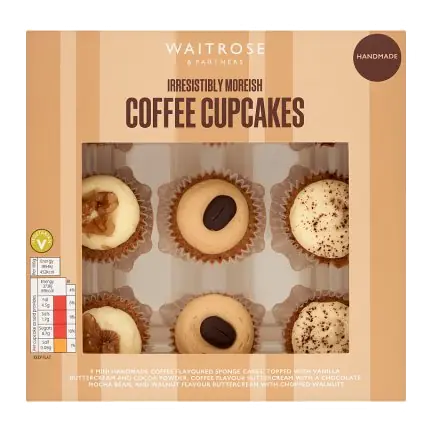 9 Mini Coffee Cupcakes
