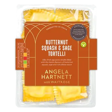 Angela Hartnett with Waitrose Butternut Squash & Sage Tortelli