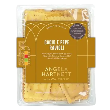 Angela Hartnett with Waitrose Cacio e Pepe Ravioli