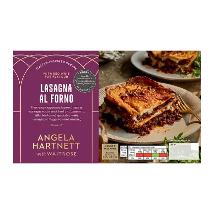 Angela Hartnett with Waitrose Lasagna al Forno