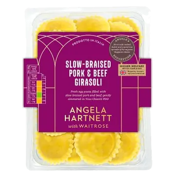 Angela Hartnett with Waitrose Slow-braised Pork & Beef Girasoli