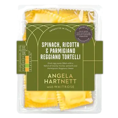 Angela Hartnett with Waitrose Spinach, Ricotta & Parmigiano Reggiano Tortelli