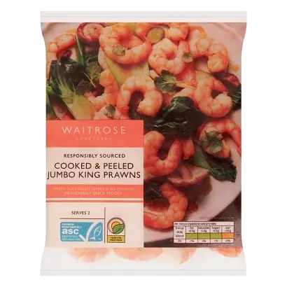 ASC Cooked Jumbo King Prawns