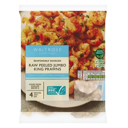 ASC Raw Jumbo King Prawns