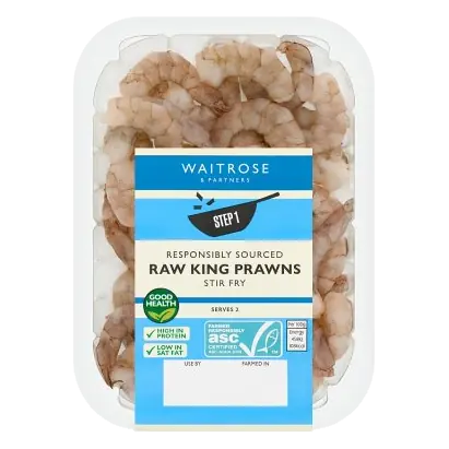 ASC Raw King Prawns Stir Fry