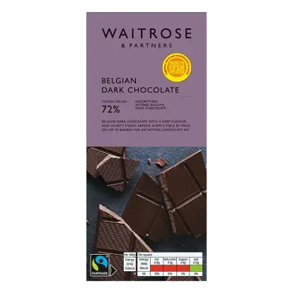 Belgian Dark Chocolate 72%