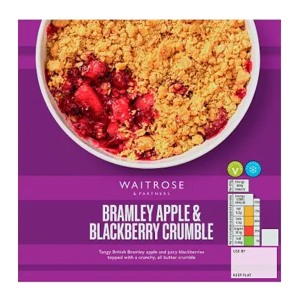 Bramley Apple & Blackberry Crumble