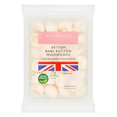 British Baby Button Mushrooms