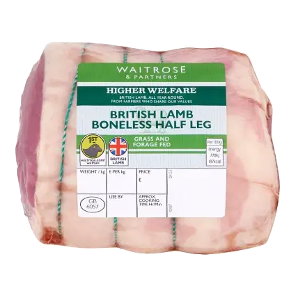 British Boneless Extra Trim Half Leg Of Lamb