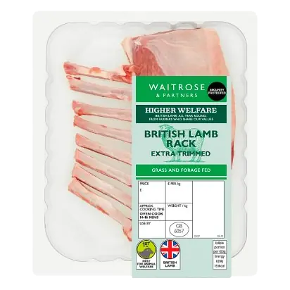 British Extra Trimmed Rack of Lamb